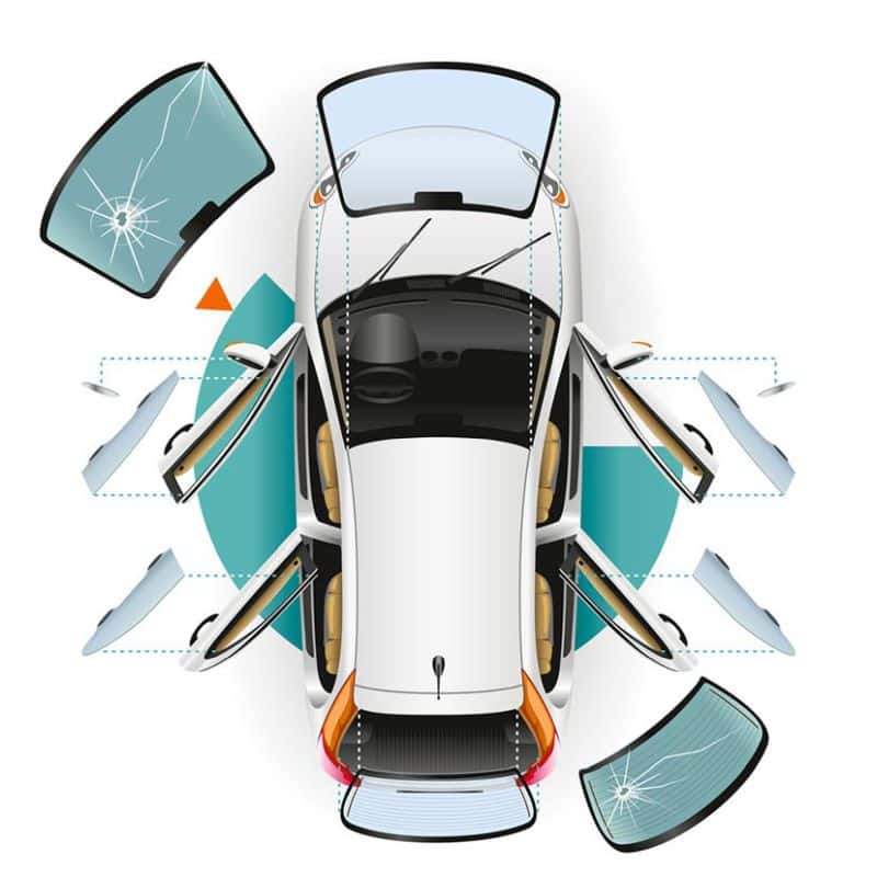 Image describes windscreen replacement and windscreen repair near you